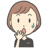 女性スタッフが驚くイラスト